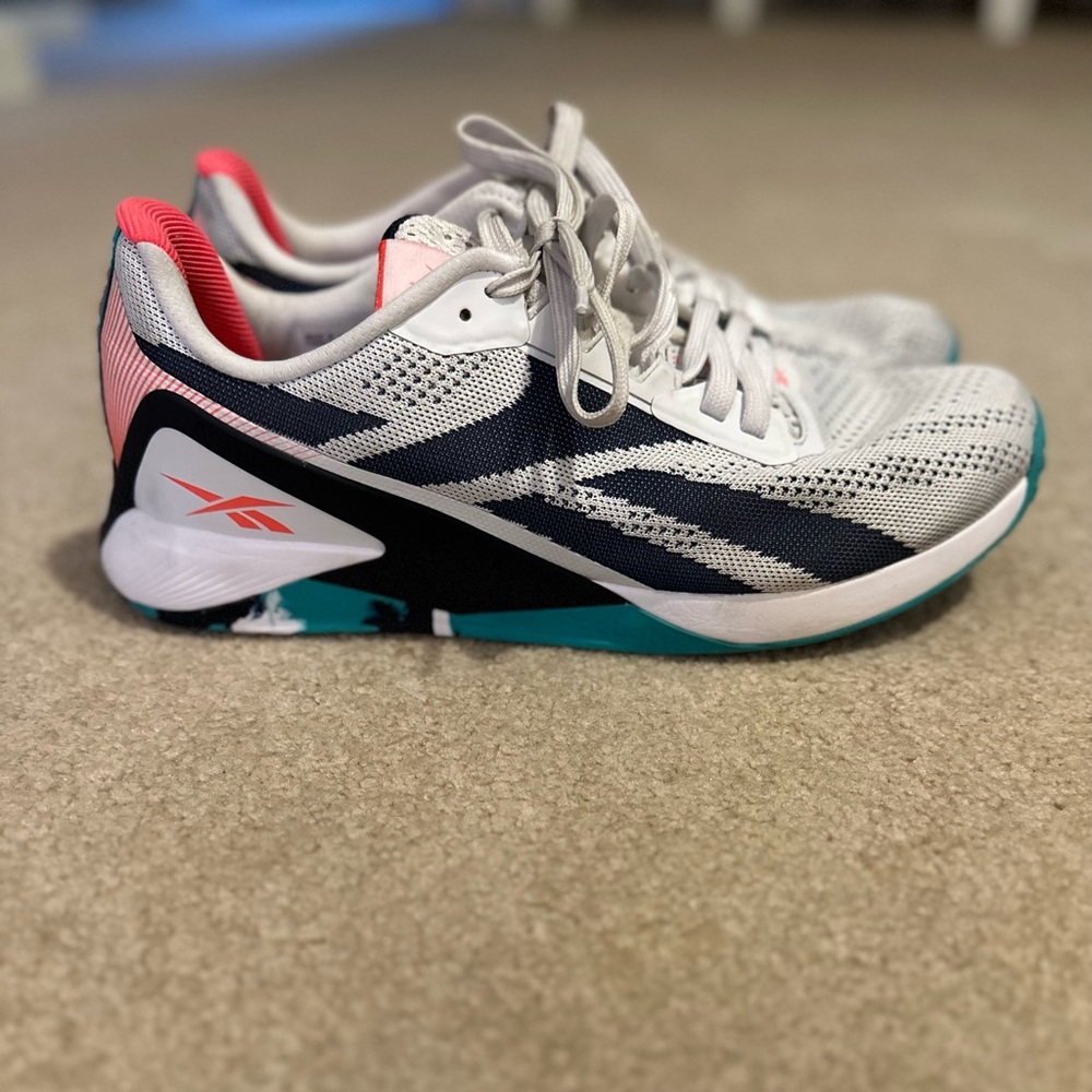 Reebok Nano X1 White/Navy/Multi Size 11.